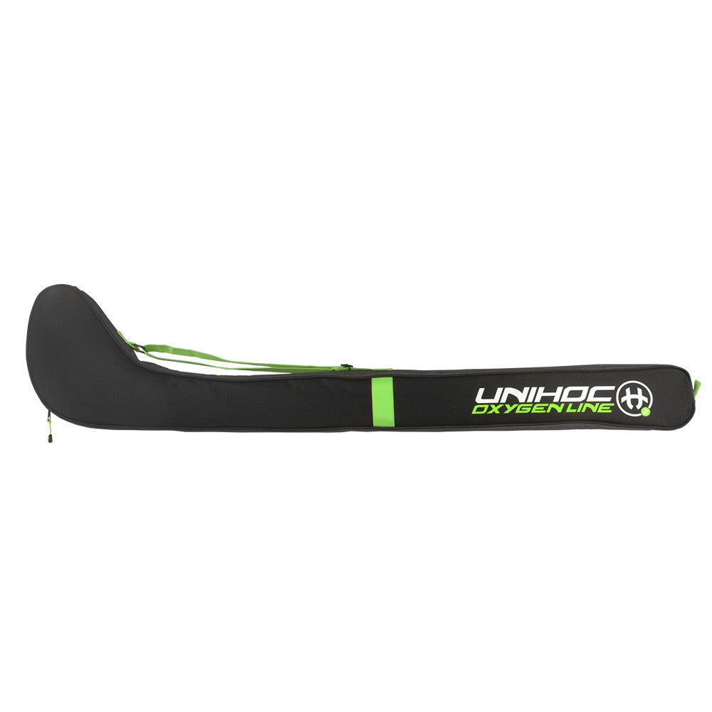 Floorball stick bag Qxygen Unihoc kids 70-75cm black/green